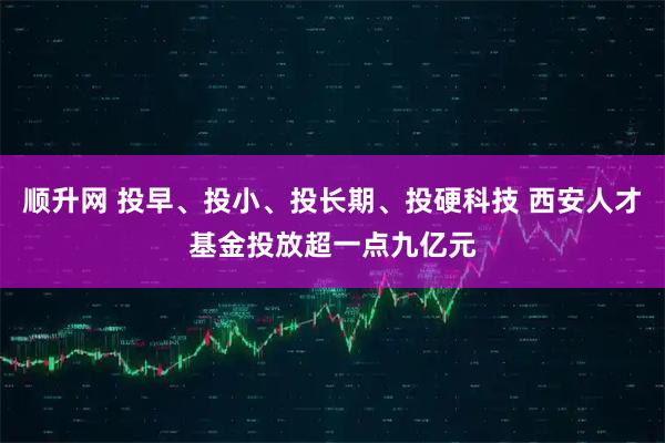 顺升网 投早、投小、投长期、投硬科技 西安人才基金投放超一点九亿元