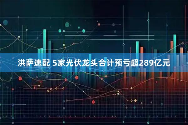 洪萨速配 5家光伏龙头合计预亏超289亿元