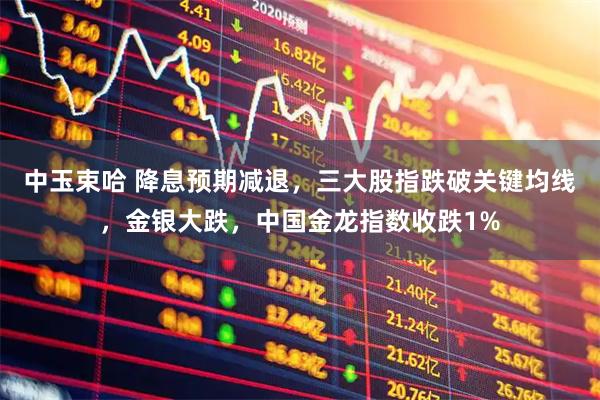 中玉束哈 降息预期减退，三大股指跌破关键均线，金银大跌，中国金龙指数收跌1%